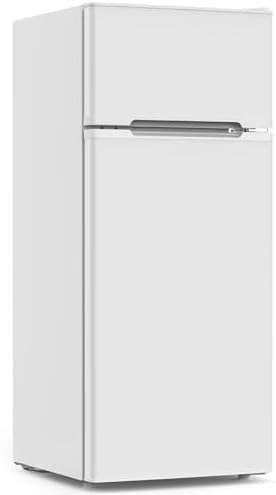 4.5 Cu.Ft Mini Fridge With Freezer for Bedroom Office, White by Unknown