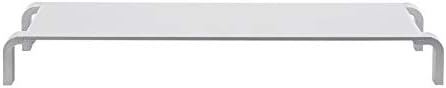 Monoprice Aluminum Monitor Riser, Multimedia Stand - Silver | 19.5 x 8.5 Inch Area, Raises 2.5 Inches, Durable, Supports Up To 44 lbs - Workstream Collection - Image 3