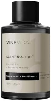 VINEVIDA [4 Fl Oz] Scent NO. 1101 Fragrance Oil for Cold Air Diffusers, Aromatic Notes of Amber Peony Starfruit, Essential Oils for Diffuser Oil Refill & Air Freshener Room Spray by VINEVIDA