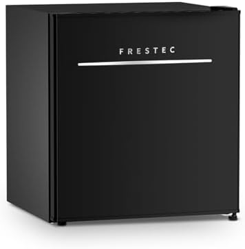 1.7 Cu.Ft Mini Fridge with Freezer, Mini Fridge for Bedroom, Small Refrigerator, Dorm Refrigerators with Freezer, Compact Refrigerator for Office, Apartment, Bedroom (Black) by Frestec
