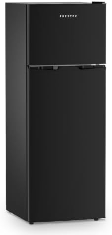 7.4 Cu.Ft. Refrigerator with Freezer, 2 Door Top Freezer Apartment Size Fridge, 25.0" W x 24.6" D x 60.7" H Compact Fridge with Adjustable Thermostat, 37dB Quiet for Office, Dorm, Home by Frestec