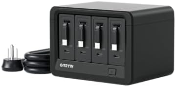 Gitryin 12-in-1 Desktop Charging Station, 160W USB Retractable GaN Charger by GITRYIN