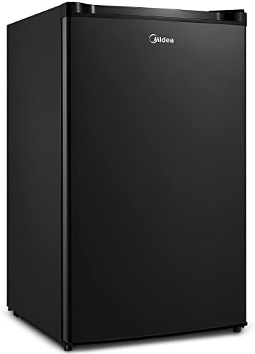 Midea WHS-160RB1 Single Reversible Compact Refrigerator, 4.4 Cubic Feet Fridge, Black by Unknown
