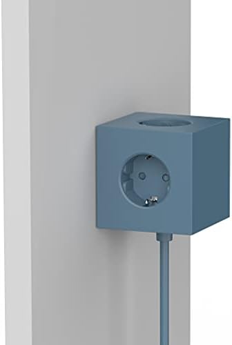 Avolt Square 1 Power Cube | Iconic Scandinavian Design Power Strip with USB Ports | 3 Type B Outlets, Fast Charging | Magnetic Base, 5.9ft Cord | Red Dot Award-Winner (Blue, USB A - 5.9ft) - Image 6