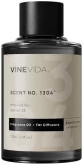 VINEVIDA Santal Bliss Fragrance Oil for Cold Air Diffusers 4 Fl Oz - Essential Oils for Diffuser Oil Refill & Air Freshener Room Spray by VINEVIDA