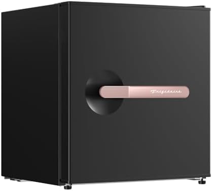 Frigidaire BLACK-ROSEGOLD Retro Mini Refrigerator-Energy Saving-Adjustable Thermostat Control-Side Mounted Bottle Opener-Ideal for Dorm, Office, RV, Garage, Apartment 1.6 Cubic Feet - Image 2