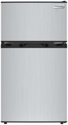 Frigidaire 3.2 Cu Ft Double Door Top Freezer Refrigerator, Stainless - Image 3