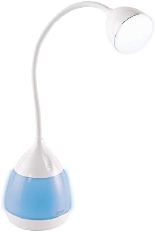 OttLite Mood LED Desk Lamp with Color Changing Base and USB Port, White by Ottlite