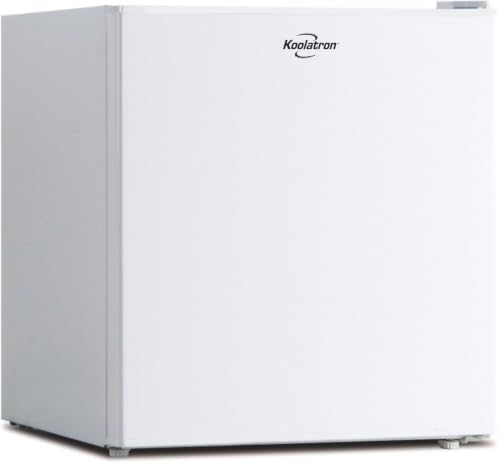 Koolatron 1.6 Cu.Ft Mini Fridge with Freezer Reversible Single Door Compact Refrigerator Adjustable Thermostat Energy Saving Mini Fridge for Bedroom Office Dorm Neveras Pequeñpara (White) by Koolatron
