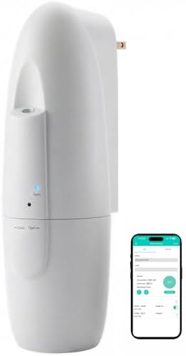 Smart Plug-in Waterless Oil Diffuser, Bluetooth/App Control, Up to 800 Sq Ft Coverage, Silent Cold-Air Diffuser for Home & Office, No Water, Pet & Kid Safe by XunLiAero