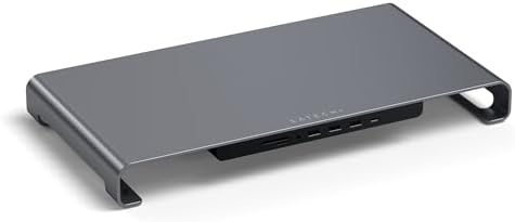Satechi USB-C Hub Monitor Stand, 3 USB 3.0 Ports, For Desktop Computers by Satechi