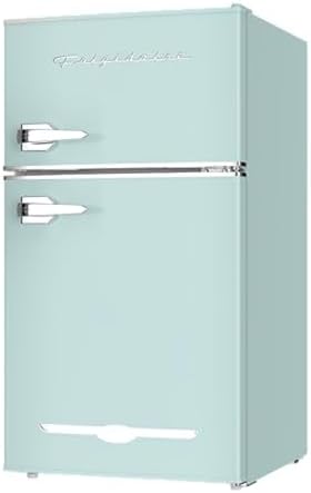 Frigidaire EFR840 Retro Mini Fridge with Freezer & Side Bottle Opener - Small 2 Door Refrigerator for Office Bar or College Dorm Room - 3.2 Cu Ft, Mint by Unknown