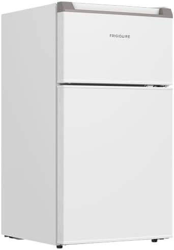 Frigidaire Compact Refrigerator with Top Freezer - 2 Door Fridge with 3.2 Cu Ft, Contemporary Series, White - Image 2