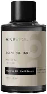 VINEVIDA [4 Fl Oz] Scent NO. 1601 Fragrance Oil for Cold Air Diffusers, Aromatic Notes of Lilac Musk Peach, Essential Oils for Diffuser Oil Refill & Air Freshener Room Spray by VINEVIDA
