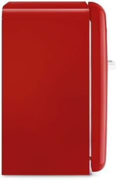 Smeg FAB10 50's Retro Style Aesthetic Refrigerator with 4.48 Cu Total Capacity, 2 Glass Shelves, LED Internal Light, 22-Inches, Red Right Hand Hinge. FAB10URRD3 Made In Italy - Image 5