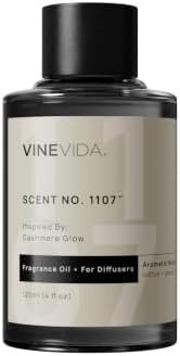 VINEVIDA [4 Fl Oz] Scent NO. 1107 Fragrance Oil for Cold Air Diffusers, Aromatic Notes of Citrus Peony Sandalwood, Essential Oils for Diffuser Oil Refill & Air Freshener Room Spray by VINEVIDA