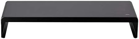 Monoprice Metal Multimedia Desktop Stand- 7.9 x 19.3 Inches - Black | Raised 3.2 Inches, Monitor Stand & Riser, Laptop Stand - WorkstreamCollection - Image 3