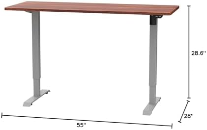 FLEXISPOT EN2 60"x24" Standing Desk with Power Strip Bundle, Mahogany - Image 3