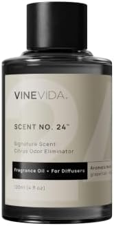 VINEVIDA [4 Fl Oz] Citrus Odor Eliminator Fragrance Oil for Cold Air Diffusers, Essential Oils for Diffuser Oil Refill & Air Freshener Room Spray by VINEVIDA