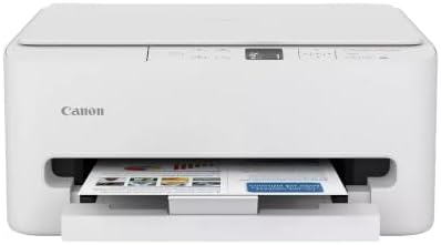 Canon PIXMA TS6520 Wireless Color Inkjet Printer, Duplex Printing, Copier/Scanner, 1.42" OLED Display, Compact, White by Unknown