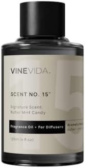 VINEVIDA [4 Fl Oz] Butter Mint Candy Fragrance Oil for Cold Air Diffusers, Essential Oils for Diffuser Oil Refill & Air Freshener Room Spray by VINEVIDA