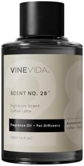 VINEVIDA [4 Fl Oz] Coffee Latte Fragrance Oil for Cold Air Diffusers, Essential Oils for Diffuser Oil Refill & Air Freshener Room Spray by VINEVIDA