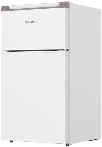 Frigidaire Compact Refrigerator with Top Freezer - 2 Door Fridge with 3.2 Cu Ft, Contemporary Series, White - Image 3
