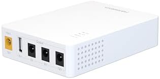 KP3 Mini UPS Battery Backup for WiFi Router, 0ms Uninterruptible Power Supply for Router, Modem, CCTV Camera, 10000mAh 36Wh DC UPS During Power Outages by MARSRIVA