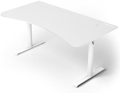 Arozzi Arena Ultrawide Curved Gaming Desk White by Arozzi