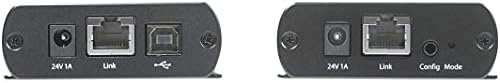 StarTech.com 2 Port USB 2.0 Extender Hub Over Cat5e/Cat6 Cable (RJ45) - 330ft/100m Industrial Metal USB Extender Adapter Kit w/ESD Protection - Externally Powered - 480 Mbps (USB2002EXT2NA) - Image 3