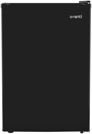 Avanti 2.5 Cu. Ft. Mini Fridge Compact Refrigerator for Dorm, Office & Bedroom, Chiller Compartment, Glass Shelf, Reversible Door, ENERGY STAR, Black - Image 7