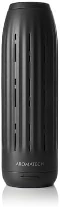 AromaTech Ambience Scent Diffuser – Waterless Cold-Air Diffuser for Essential Oils, Bluetooth App Control, Up to 1000 Sq Ft, Home, Hotel & Spa – Charcoal by AromaTech