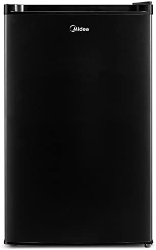 Midea WHS-160RB1 Single Reversible Compact Refrigerator, 4.4 Cubic Feet Fridge, Black - Image 4
