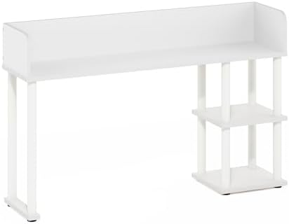 Furinno Classic Desk Shelf, 3-Shelf Desktop Hutch, Book Shelf, 3-Tier Desk Organzier, for Office Supplies, Office Desk Accessories, for Home Office, College, Dorm, White - Image 5
