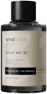 VINEVIDA [4 Fl Oz] Flannel Fragrance Oil for Cold Air Diffusers, Essential Oils for Diffuser Oil Refill & Air Freshener Room Spray by VINEVIDA