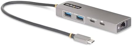 StarTech 3-Port USB-C Hub, 10Gbps, with 2.5GbE and 100W PD Pass-Through by StarTech