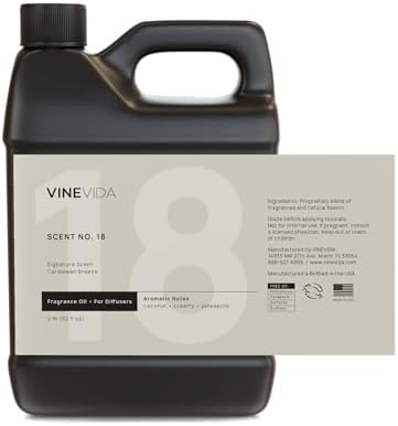 VINEVIDA Caribbean Breeze Fragrance Oil for Cold Air Diffusers - (32 Fl Oz) - Essential Oils for Diffuser Oil Refill & Air Freshener Room Spray - Image 2