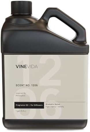VINEVIDA [128 Fl Oz] Scent NO. 1206 Fragrance Oil for Cold Air Diffusers, Aromatic Notes of Fig Fruit Wood Black Pepper, Essential Oils for Diffuser Oil Refill & Air Freshener Room Spray by VINEVIDA