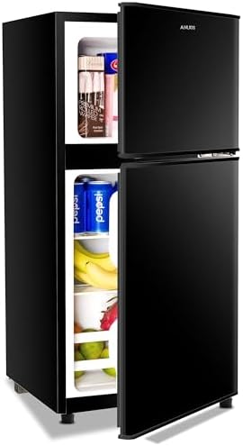 3.5 Cu.Ft Compact Refrigerator with Freezer – 2-Door, Black by Unknown