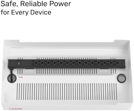 Line Leader 12-Device Open Charging Station | Compact Desktop Charger for Laptops, Tablets, & Chromebooks | Space-Saving Design with Adjustable Dividers & UL Safety-Certified Power Strip - Image 3