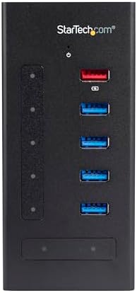 StarTech.com 7 Port USB C Hub - USB Type-C to 2x USB-C/5x USB-A - Commercial Metal USB 3.0 - SuperSpeed USB 3.0 (5Gbps) - BC 1.2 Fast Charge - 5 x usb-a, 2 x usb-c (HB30C5A2CST) - Image 3