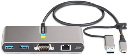 StarTech 2-Port USB-C Hub 5Gbps with GbE and RS232 (5G2A1SGBB-USB-C-HUB) - Image 3