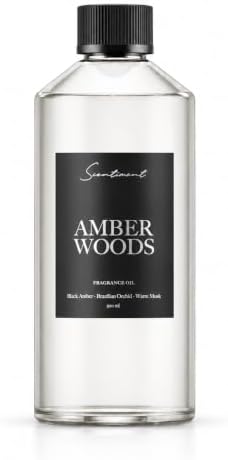 Scentiment Amber Woods Hotel Diffuser Oil -Fragrance Oil -16.91fl oz(500mL) by Scentiment