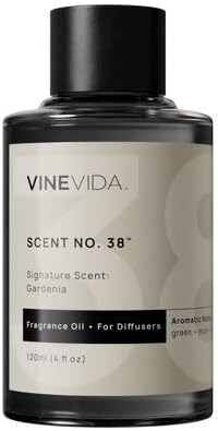 VINEVIDA [4 Fl Oz] Gardenia Fragrance Oil for Cold Air Diffusers, Essential Oils for Diffuser Oil Refill & Air Freshener Room Spray by VINEVIDA