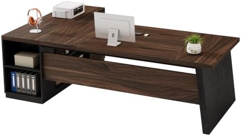 Tribesigns 78" L Shaped Executive Desk with Storage, Home Office - Image 7