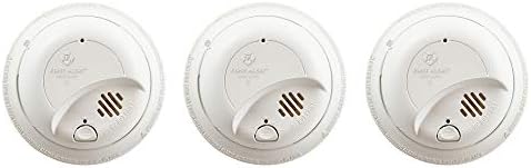 First Alert 9120B / SMI100-AC Smoke Detector, Hardwired Alarm with Battery Backup, 3-Pack by FirstAlert