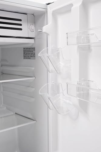 Frigidaire Mini Refrigerator, Compact Freezer Compartment, Adjustable Thermostat Control, Reversible Door, Contemporary Series, 4.5 cu ft, White - Image 7