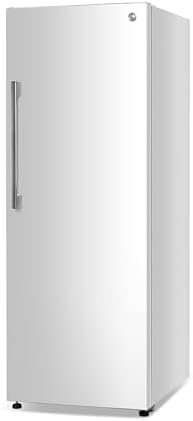 Commercial Cool 11.1 Cu. Ft. Convertible Freezer Refrigerator, Upright Fridge with Glass Shelves, Reversible Door, ENERGY STAR rated, Auto Defrost, CCUC1110GW, White by CommercialCool