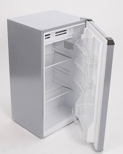 Frigidaire Mini Refrigerator, Compact Freezer Compartment, Adjustable Thermostat Control, Reversible Door, Contemporary Series, 3.2 cu ft, Grey - Image 6