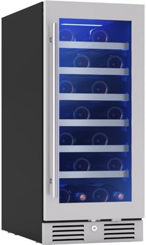 Zephyr Presrv 15 Inch Slim Wine Fridge Beverage Refrigerator Under Counter by Zephyr